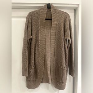 SHEIN Brown Knit Cardigan Sweater